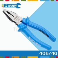 ราคา UNIOR คีมปากจิ้งจก ด้ามฟ้ามีปีก ขนาด 6",7",8",9" No.406/4G 5.1/2" 140mm. (12558327)