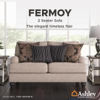ราคา Ashley โซฟา 2 ที่นั่ง รุ่น FERMOY 2 Seater Sofa เบาะสีน้ำตาลอ่อน/ขาสีน้ำตาลเข้ม (10223687)