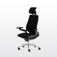 ราคา Modernform เก้าอี้เพื่อสุขภาพ Steelcase Gesture พนักพิงสูง โครงเงินหุ้มผ้าสีดำ (10238758)