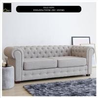 ราคา RENITA HOME โซฟารุ่น OSLO แบบ 3 ที่นั่ง โซฟาสไตลเชสเตอร์ฟิลด์ แบบดึงกระดุม สวย หรู คลาสสิคแบบร่วมสมัย 200cm (10219062)
