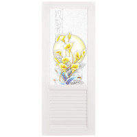 ราคา HOMICA พีวีซี PVC 73 กระจก JONQUIL 80x200เจาะ (12071602)