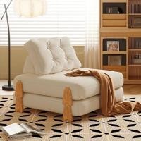 ราคา Loadingofficial-โซฟา 2in1 แบบพับนั่งหรือกางออกเป็นที่นอนยาวได้ สีครีม 90 x 95 x 42 Cm (12559829)