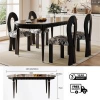 ราคา Bunise Oval dining table SD60 ชุดโต๊ะอาหารไม้ยางพารา รุ่น โต๊ะขนาด 140/160/180CM สีโอ๊ค 6-8 ที่นั่ง โต๊ะอาหารรูปเอลลิปต์ 160*80*75CM (12564349)