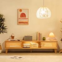 ราคา Loadingofficial-ชั้นวางทีวีสไตล์ญี่ปุ่น #บานเลื่อนผสมผสานงานหวาย 160 x 31 x 37.5 Cm (12586058)