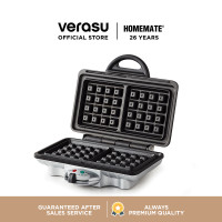 ราคา HOMEMATE เครื่องอบวาฟเฟิลกลม/วาฟเฟิลมินิ วาฟเฟิลเหลี่ยม สีเงิน (10273972)