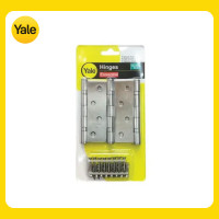 ราคา Yale บานพับสแตนเลส ขนาด4X3นิ้ว หนา2และ2.5มม แหวนลูกปืน หนา2มม แพ็ค3ชิ้น (12580432)
