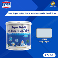ราคา TOA SuperShield Duraclean A+ SemiGloss ทีโอเอ ซุปเปอร์ชิลด์ ดูราคลีน เอ พลัส สีน้ำทาภายใน ชนิดกึ่งเงา ขนาด 2.5 กล. #7339 Coty's Eyes (12588224)