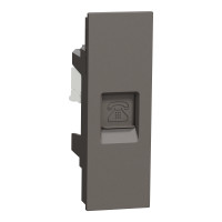 ราคา Schneider Electric เต้ารับโทรศัพท์ 6 ขา 4 สาย AvatarOn A ดำ (12592280)