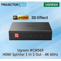 ราคา ugreen #cm569 hdmi splitter 1 in 2 out - 4k 60hz (12310455)