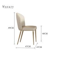 ราคา Wuxury.furniture โต๊ะกินข้าวTopหิน Style Modern luxury ขาสแตนเลส304 ไม่เป็นสนิม เก้าอี้ Set 4 ตัว (12522567)