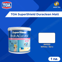 ราคา TOA SuperShield Duraclean Interior Matt ทีโอเอ ซุปเปอร์ชิลด์ ดูราคลีน สีน้ำทาภายใน #M100 สีขาว ชนิดด้าน 1 แกลลอน (10866034)