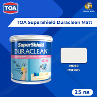 ราคา TOA SuperShield Duraclean Interior Matt ทีโอเอ ซุปเปอร์ชิลด์ ดูราคลีน สีน้ำทาภายใน ชนิดด้าน ขนาด 2.5 กล. #8260 2.5 กล. (11007425)