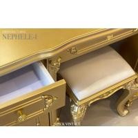 ราคา TRIODECOR โต๊ะเครื่องแป้งหลุยส์ พร้อมสตูล GOLG SERIES รุ่น คาลิสต้า CALISTA DRESSING TABLE กรุงเทพ&ปริมณฑล (12100252)