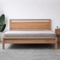 ราคา FURNATUR เตียง 5 ฟุต - Queen Size มินิมอล (1) ไม้ธรรมชาติ (10171966)
