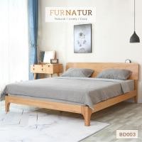 ราคา FURNATUR เตียง 5 ฟุต - Queen Size มินิมอล (2) ไม้ธรรมชาติ (10171968)