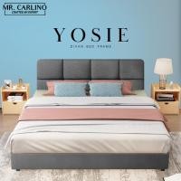 ราคา Carlino Design MR. CARLINO เตียง โครงเตียง เตียงนอน Yosie 6 ฟุต สีเทา (10203950)