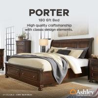 ราคา Ashley เตียงนอนขนาด 6 ฟุต รุ่น PORTER 6ft Bed 6 ฟุต น้ำตาล (10224025)