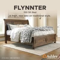 ราคา Ashley เตียงนอน ขนาด 5 ฟุต รุ่น FLYNNTER/150,5ft Bed 5 Ft. น้ำตาล (10224142)