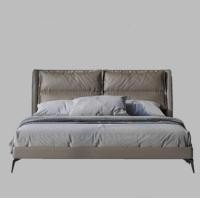 ราคา shira - เตียงนอน วัสดุหนัง หัวเตียงไส้ในเป็นขนเป็ด เตียงนอนวัสดุหนัง หัวเตียงไส้ในเป็นขนเป็ดธรรมชาติ ขนาดเตียง5ฟุต สีเทา (10255284)