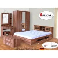 ราคา Raminthra Furnitureชุดห้องนอน Milano 5ฟุต ตู้3บาน+เตียง5ฟุุตบานเลื่อน+โต๊ะแป้ง80ซม.(สีวอลนัท) (1) 5 ฟุต (10466776)