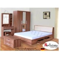 ราคา Raminthra Furnitureชุดห้องนอน DD รุ่น Milano Set หัวเบาะ ขนาด 6ฟุต (1) 6 ฟุต (10466679)