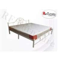 ราคา Raminthra Furniture เตียงเหล็ก ขนาด 5 ฟุต รุ่น โฟกัส + ที่นอนสปริง สีขาว (1) ขาว 5 ฟุต (10466890)