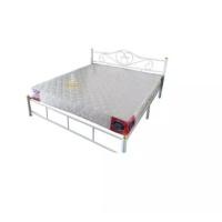 ราคา Raminthra Furniture Bed เตียงเหล็กขนาด 5 ฟุต ขา 2 นิ้ว พร้อมที่นอนสปริง 5 ฟุต สีขาว (1) ขาว 5 ฟุต (10466900)