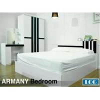 ราคา Raminthra Furniture ชุดห้องนอน Armany เตียง5ฟุต +ตู้เสื้อผ้า 2บาน +โต๊ะแป้ง 80ซม. +ที่นอนสปริง สีขาว/โอ๊ค 5 ฟุต (10466761)