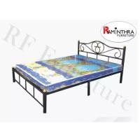 ราคา Raminthra Furniture เตียงเหล็ก ขนาด 6 ฟุต รุ่น โฟกัส (1) 6 ฟุต ดำ (10466875)