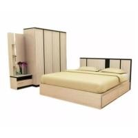 ราคา Raminthra Furniture ชุดห้องนอน Sun 5 ฟุต เตียง 5 ฟุต + ตู้เสื้อผ้า 4บาน + โต๊ะแป้งยื่น 60 cm (สีโซลิค) 5 ฟุต (10466726)