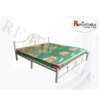 ราคา Raminthra Furniture เตียงเหล็ก ขนาด 6 ฟุต รุ่น โฟกัส (1) ขาว 6 ฟุต (10466874)