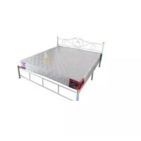 ราคา Raminthra Furniture Bed เตียงเหล็กขนาด 6 ฟุต ขา 2 นิ้ว พร้อมที่นอนสปริง 6 ฟุต : ขาว 6 ฟุต (10466953)