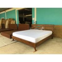 ราคา 8KARAT design เตียงไม้สักเตียงไม้ทรงตัวเตียงโปร่ง รุ่นKR103 6ฟุต (10453668)