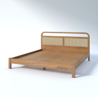 ราคา Taweesak Honey Bed 6ฟุต โมเดิร์น ธรรมชาติอ่อน ไม้สัก (10708949)