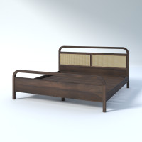 ราคา Taweesak Daniel Bed Walnut ไม้สักแท้ 5ฟุต โมเดิร์น (10708839)