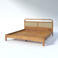 ราคา Taweesak Honey Bed 5ฟุต โมเดิร์น ธรรมชาติ ไม้สัก (10717024)