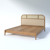 ราคา Taweesak TF Velvet Bed 3.5 ฟุต สไตล์ญี่ปุ่น Warm Natural ไม้สัก (10730156)