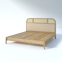 ราคา Taweesak TF Velvet Bed 3.5 ฟุต สไตล์ญี่ปุ่น Light Teak ไม้สัก (10730157)