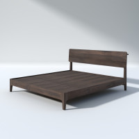 ราคา Taweesak Tofu Bed 3.5 ฟุต สไตล์ญี่ปุ่น Walnut ไม้สัก (10730139)