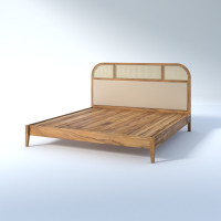 ราคา Taweesak TF Velvet Bed 6 ฟุต สไตล์ญี่ปุ่น Natural ไม้สัก (10730163)