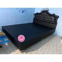 ราคา Chutikan เตียงบล็อกหัวเพชรเจ้าหญิง หุ้มหนัง 3.5 ฟุต สีดำ (10892197)