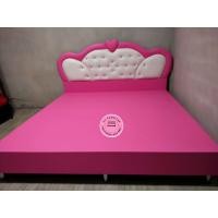 ราคา Chutikan เตียงนอน เตียงทรงหัวมุงกุฎ 5 ฟุต สีชมพู (10892567)