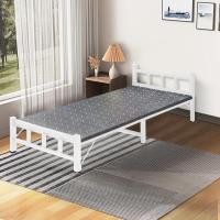 ราคา MR.CARLINO ARIAL เตียงเหล็กพับได้ เตียงพับได้ พับง่าย พร้อมท็อปเปอร์ฟรี (คละลาย) 90cm โครงสีขาว (10892610)