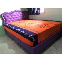 ราคา Chutikan เตียงนอน สวยหรูสีม่วงหัวเจ้าหญิง เฉพาะเตียงนอน Purple 6 ฟุต (10892641)