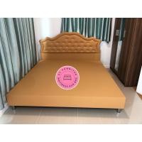 ราคา Chutikan เตียงนอน เตียงดีไซน์หัวเพชรทรงเจ้าหญิงตรงปก 5 ฟุต สีทอง192 (10892871)