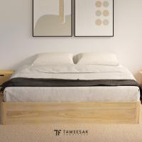ราคา Taweesak TFBrick Bed เตียงไม้สักไม่มีหัวเตียง BE029 สี Light Teak ไม้สักแท้ 5ft โมเดิร์น (10913083)