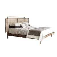 ราคา Kyotohaus เตียงหวาย สไตล์นอร์ดิก รุ่น Soro ไม้เนื้อแข็ง (นำเข้า) ขนาด 150*215*150 cm. (10847680)