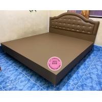 ราคา Chutikan เตียงเบาะหุ้มหนัง - สีขาว 6 ฟุต (10892276)
