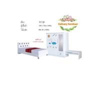 ราคา ชุดห้องนอนเด็ก เซ็ท 3ชิ้น ขาว 3.5 ฟุต (10906568)