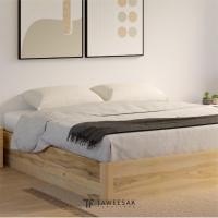 ราคา Taweesak TFBrick Bed เตียงไม้สักไม่มีหัวเตียง BE029 3.5ft โมเดิร์น สี Warm Natural ไม้สักแท้ (10913080)